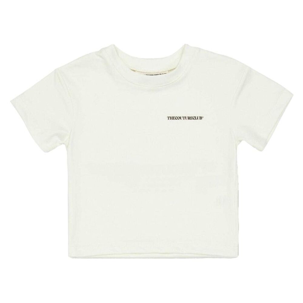 The Couture Club Childrens/Kids Logo Printed Regular T-Shirt / Off White
